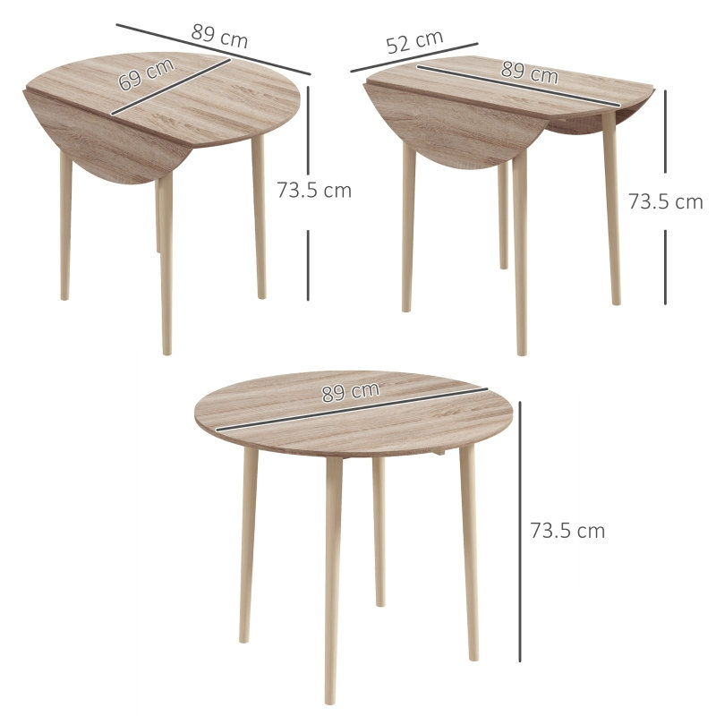 Solid Wood Base Dining Table, Natural Wood