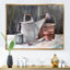 Nature morte représentant un arrosoir de jardin - reproduction sur toile