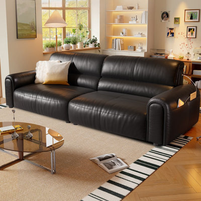 Genuine Leather Modular Sofa cushion couch