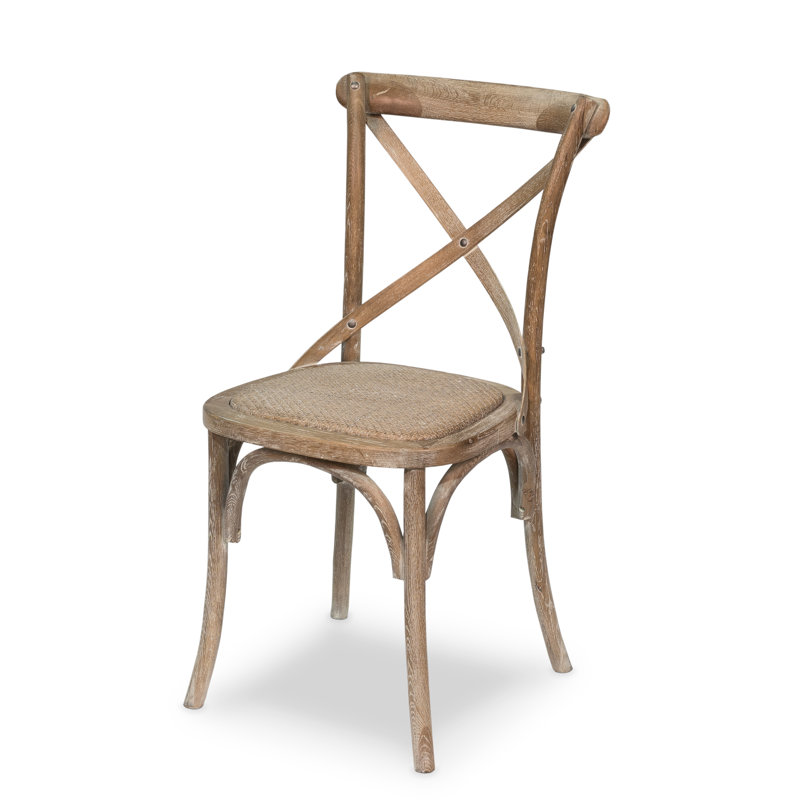Robards 19'' H Upholstered Oak Side Chair