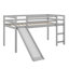 Lit mezzanine multifonctionnel avec glissade-111516685