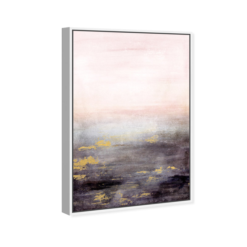 «Abstract Sail to the Moon», impression sur toile, Toile blanche encadrée, H 24 po x l 16 po