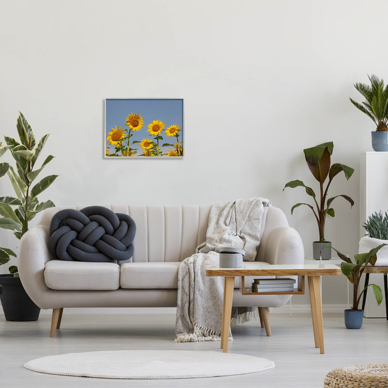 Art de la giclée sur le champ de tournesol par Lil 'Rue, H 16 po x l 20 po x P 1,5 po, Estampe numérique Farmhouse