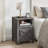 Bauman 18" W Farmhouse Nightstand with Storage Cabinet and Open Shelf-69943022-111297454
