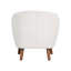 Chaise d'appoint Mid-Century moderne en chenille 1pc-322514487