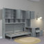 Lit escamotable simple avec placard, tiroirs et bureau-1693720352