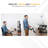 Mount-It! Full Motion Height Adjustable Under Desk Sit Stand Keyboard Tray & Mouse Drawer, 26.5 in