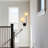Mid Century Modern Vanity Light With Globe Milk Glass Wall Sconce Indoor Wall Light Fixtures For Living Room Bedroom Hallway-1802686367