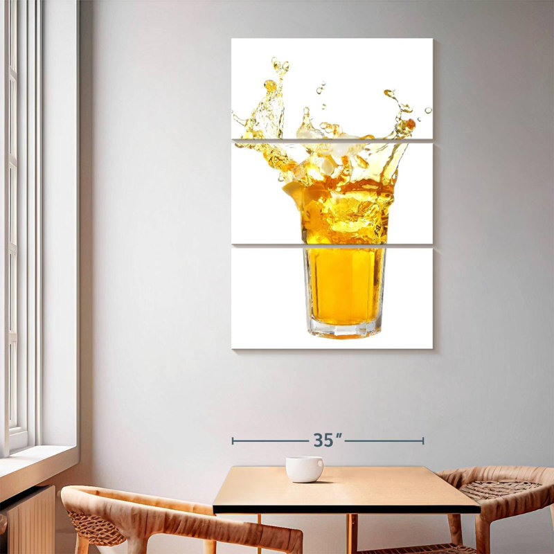 Yarlin Lemon Tea Splash, 65" H x 42" W