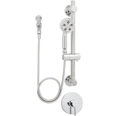 Neo Pressure Balanced Complete Shower System with Rough-in Valve