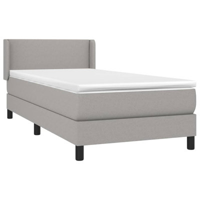 Box Spring Bed with Mattress Fabric