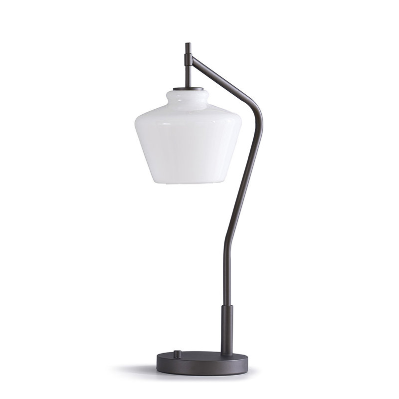 Lampe de table 26,5 "Cafe, Blanc, Bronze foncé