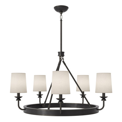 William Chandelier - 9-Light - Lacquered Burnished Brass