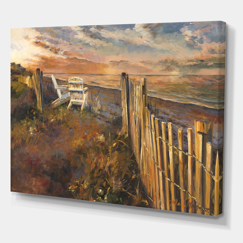 «Dunes Sunset», reproduction d'art sur toile tendue, H 30 po x l 40 po x 1,5 po