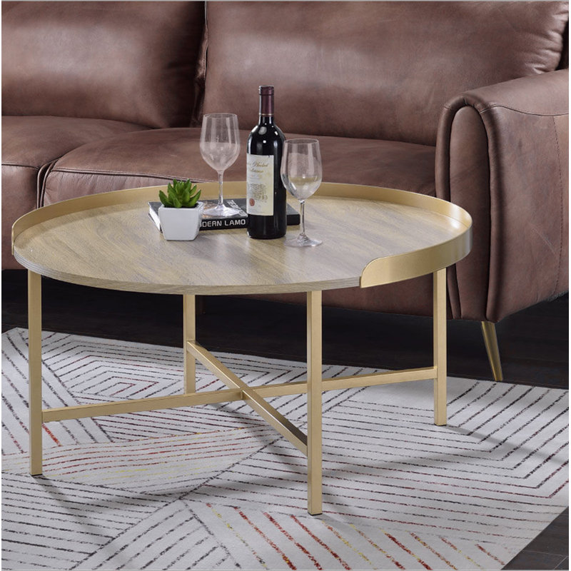 Table basse à plateau rond