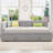 Full-Size L-Shaped Upholstered Daybed with Pull-Out Twin Trundle, Built-In USB Charging Ports-1711820851