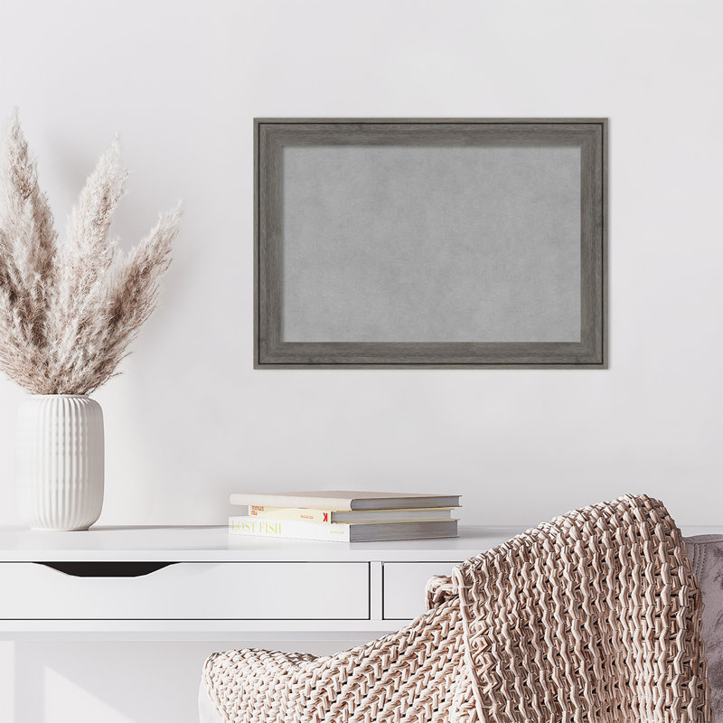 Tableau magnétique gris Regis Barnwood, H 15 po x l 21 po