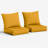 24"W X 24"D Outdoor Deep Seating Cushions 6.5” Indoor/Outdoor Seat And Back Cushion, Cushions Only-114072518