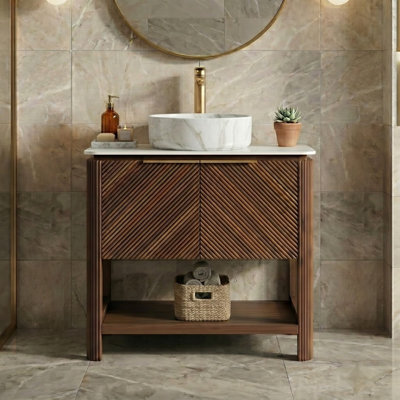 Meuble-lavabo autoportant Linea