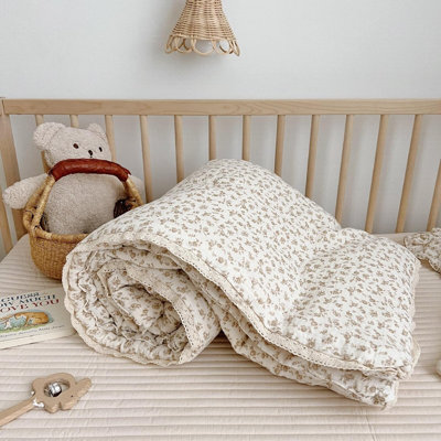 Cute Pattern 2-Layer Muslin Cotton Quilt/Blanket