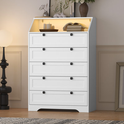 Commode 5 tiroirs Lasheena