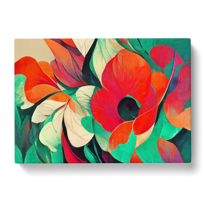 Floral Abstract Vol.8 - Wrapped Canvas