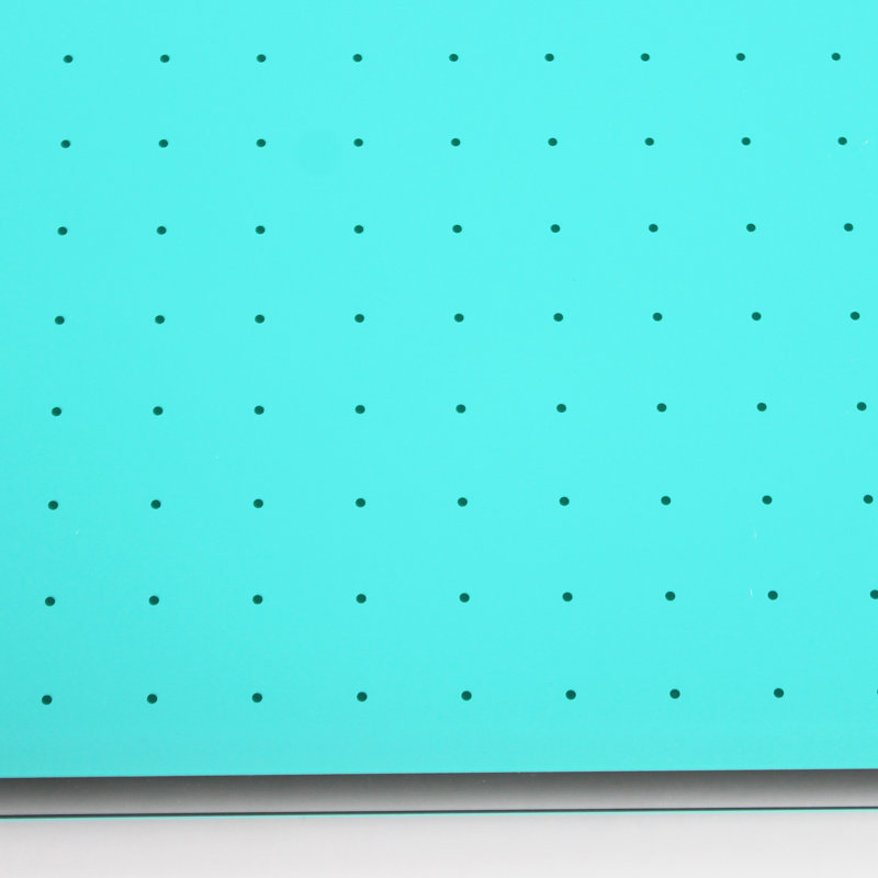Teal Glass Magnetic Dry Erase Board 30" x 40" with Grid Design