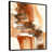 Toile avec cadre flottant or