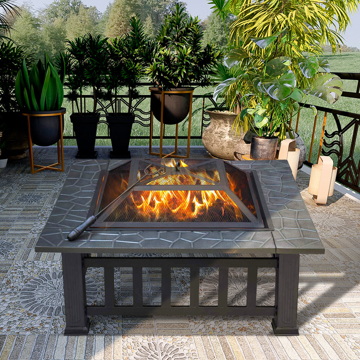 Glass Guard 240, Portable Tabletop Fire Pits