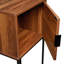 Aliveya 40cm W Metal Bedside Table