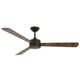 52" Tora 3 - Blade Standard Ceiling Fan with Remote Control