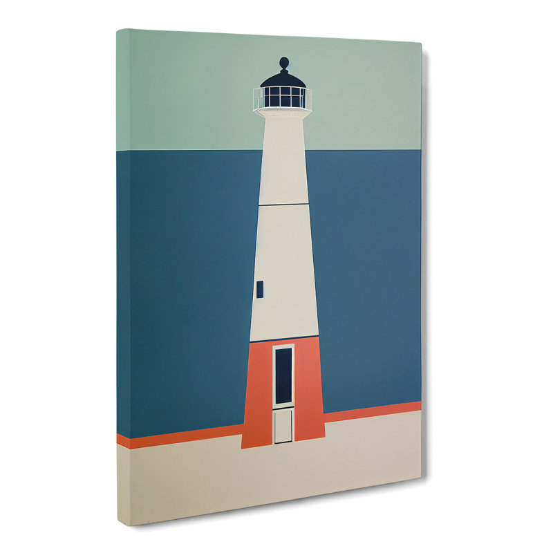 Lighthouse Orphism - Wrapped Canvas, 50cm H x 35cm W x 3cm D