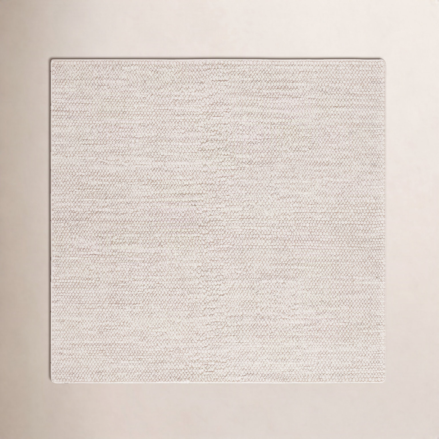 Danie Gray Ivory Hand-Woven Rug, Square 6' x 6'