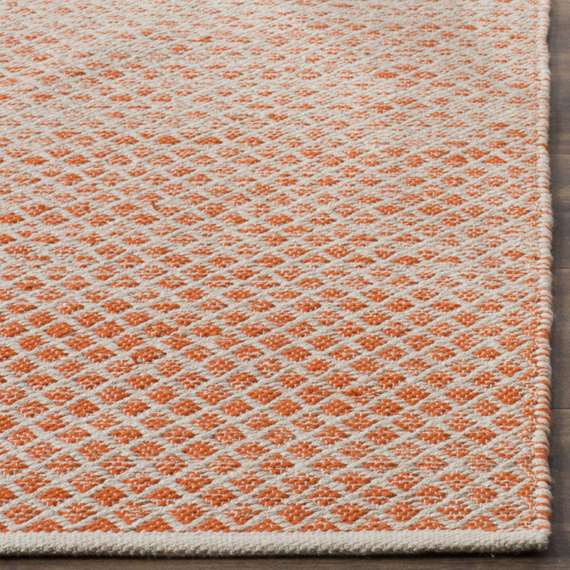 Aitken Hand Woven Cotton Geometric Rug, Rectangle 6' x 9'