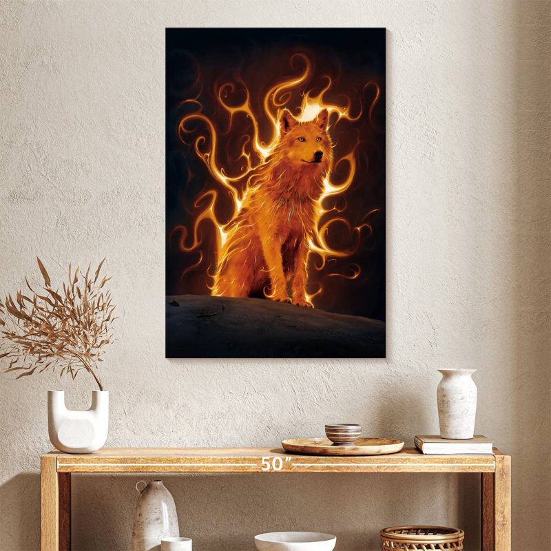 Brampt Phoenix Wolf, 39" H x 26" W