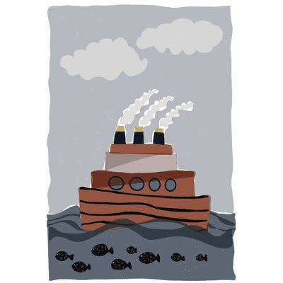 Oceans Ahoy I - Wrapped Canvas Art Prints