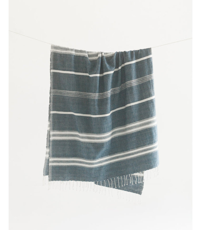 Aden Cotton Bath Towel, Black