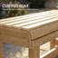 Solid Wood Fir Outdoor Bench-800432989