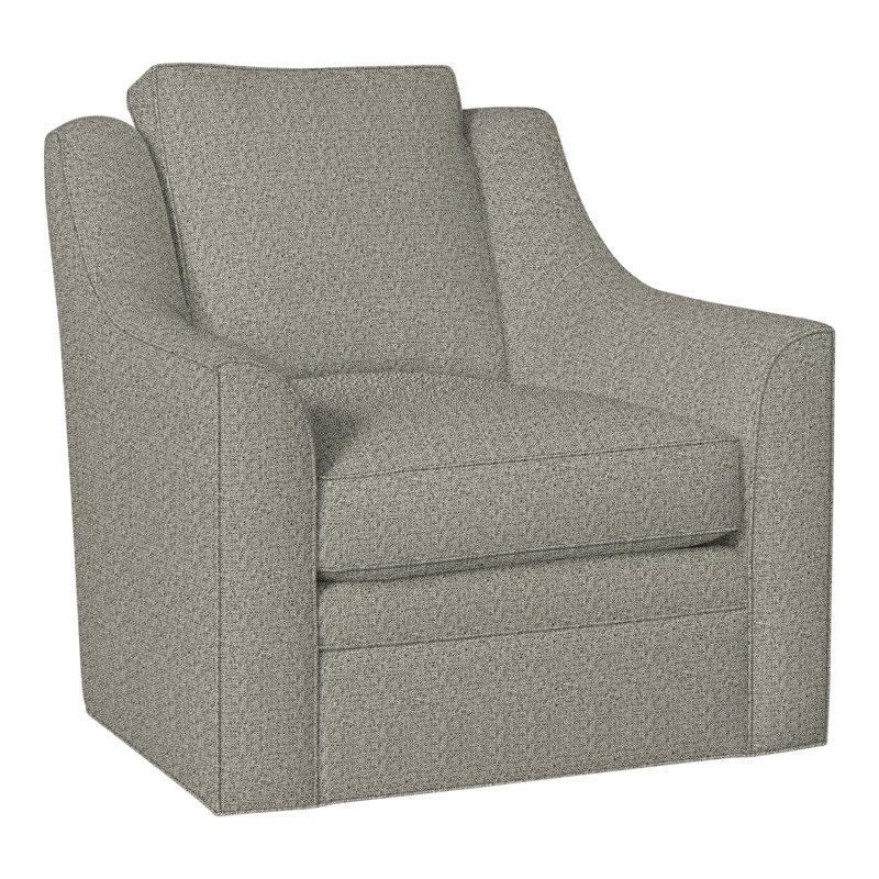 Fauteuil pivotant American Bungalow Nicholas, Graphite Tuck