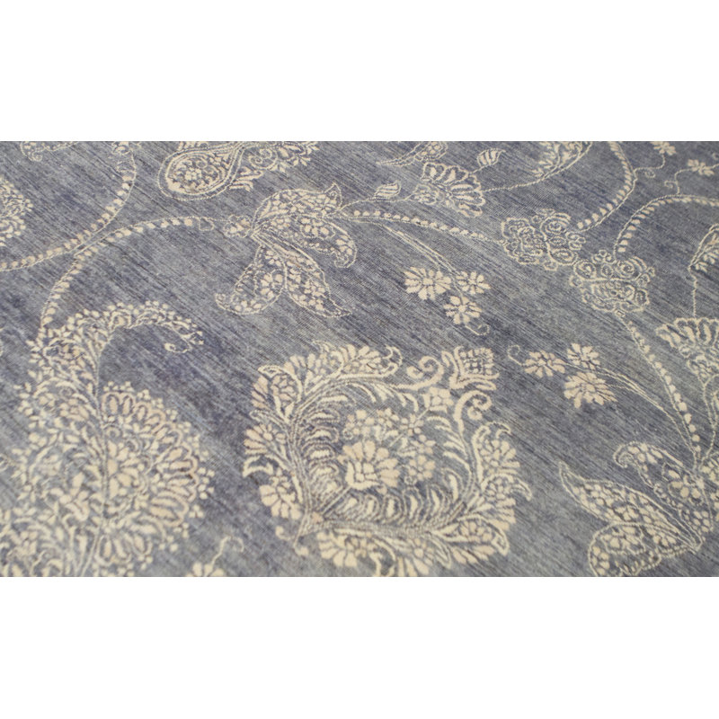 Hand-Knotted High-Quality Gray/Ivory Area Rug