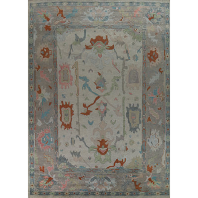 Handmade Wool Oushak Indian Large Rug 12x15