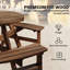 Outsunny Wooden Garden Dining Set 6 Seater with Matching Bench Carbonized