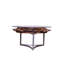 Table basse Shoemakers, base en bois massif et en fer, 48 x 48 x 21
