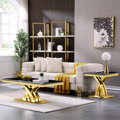 2 Piece Living Room Table Set by Everly Quinn