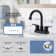 Centerset 2-handle Bathroom Faucet with Drain Assembly