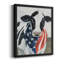 Toile encadrée de qualité supérieure American Cow II - prête à être accrochée-1749233311-1749233310