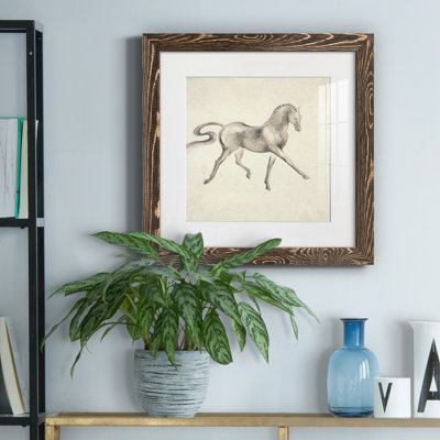 Cheval de dressage I - Cadre photo, reproduction d'art sur papier