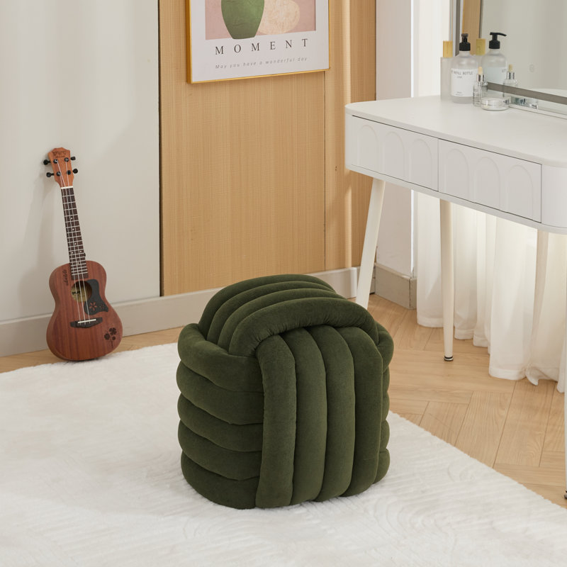 Repose-pieds en chenille, Vert