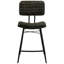 Chaise de comptoir rembourrée avec pieds en métal-16157406
