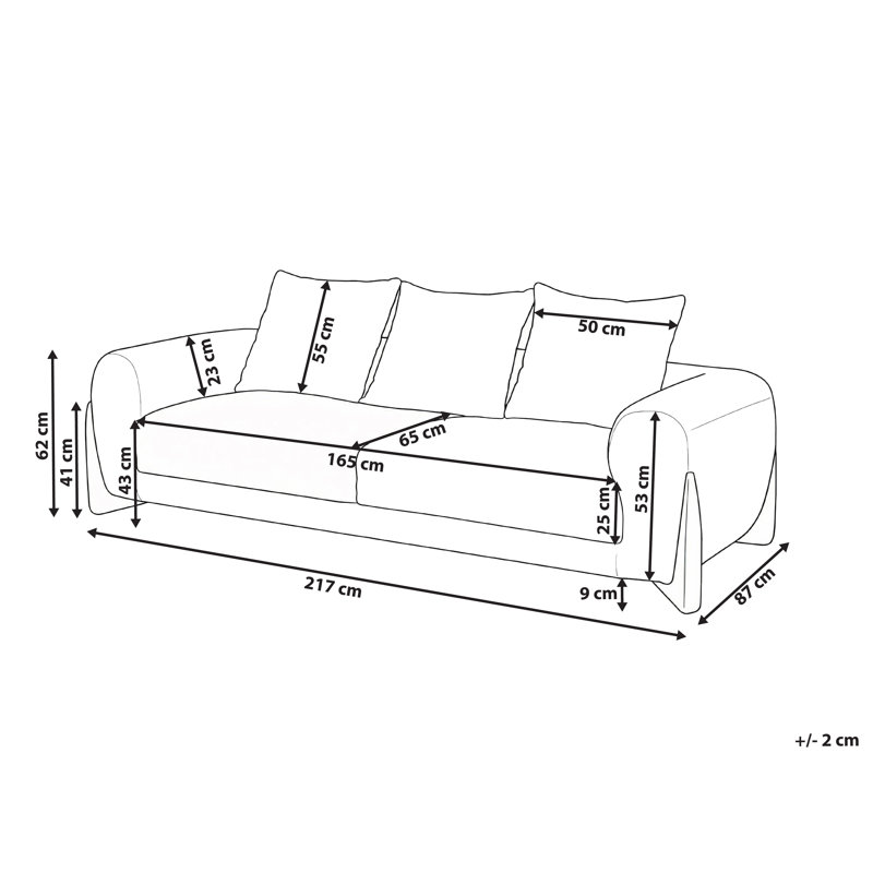 Tavin Sofa, 3, Taupe